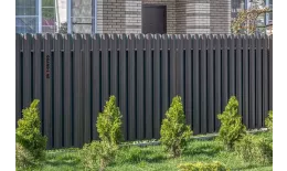 Штакетник Круглый фигурный 0,45 Print Elite Coffee Wood TwinColor купить в краснодаре