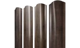 Штакетник Круглый фигурный 0,45 Print Elite Antique Wood TwinColor купить в краснодаре