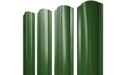 Штакетник Круглый фигурный 0,45 PE RAL 6002 лиственно-зеленый купить в краснодаре