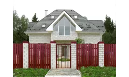 Штакетник П-образный A с прямым резом 0,4 PE RAL 3005 красное вино купить в краснодаре