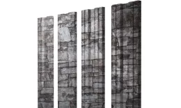 Штакетник Twin с прямым резом 0,45 Print Elite Fine Stone Twin с прямым резомColor купить в краснодаре