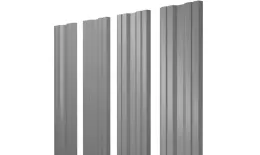 Штакетник Twin с прямым резом 0,5 Satin RAL 9006бело-алюминиевый купить в краснодаре