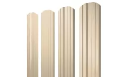 Штакетник Twin фигурный 0,45 Drap TX RAL 1015 светлая слоновая кость купить в краснодаре