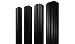 Штакетник Twin фигурный 0,45 Drap TX RAL 9005 черный купить в краснодаре