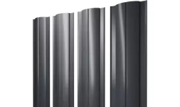 Штакетник Круглый с прямым резом 0,45 Drap TX RAL 7024 мокрый асфальт купить в краснодаре