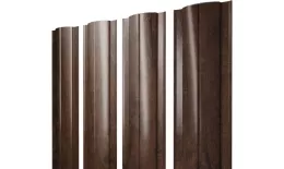 Штакетник Круглый с прямым резом 0,45 Print Elite Antique Wood TwinColor купить в краснодаре