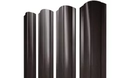 Штакетник Круглый с прямым резом 0,45 Print Elite Coffee Wood Blesk TwinColor 