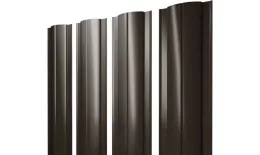 Штакетник Круглый с прямым резом 0,5 GreenCoat Pural BT, matt RR 32 темно-коричневый (RAL 8019 серо-коричневый) купить в краснодаре