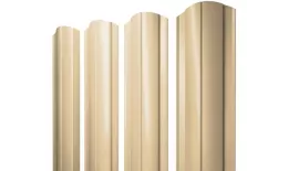 Штакетник Круглый фигурный 0,4 PE RAL 1014 слоновая кость купить в краснодаре