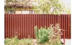 Штакетник Круглый фигурный 0,4 PE-Double RAL 8017 шоколад купить в краснодаре