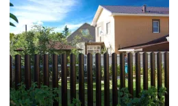 Штакетник Круглый фигурный 0,4 PE-Double RAL 8017 шоколад купить в краснодаре