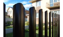 Штакетник Круглый фигурный 0,4 PE-Double RAL 8017 шоколад купить в краснодаре