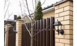 Штакетник Круглый фигурный 0,4 PE-Double RAL 8017 шоколад купить в краснодаре