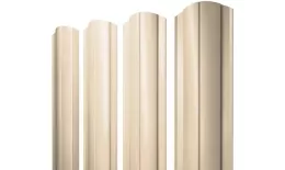 Штакетник Круглый фигурный 0,45 Drap TX RAL 1015 светлая слоновая кость