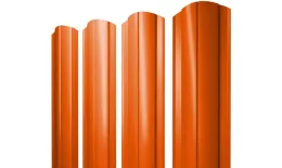 Штакетник Круглый фигурный 0,45 PE RAL 2004 оранжевый купить в краснодаре
