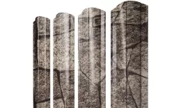 Штакетник Круглый фигурный 0,45 Print Elite King Stone TwinColor купить в краснодаре