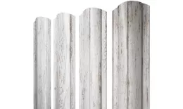 Штакетник Круглый фигурный 0,45 Print Elite Snow Wood TwinColor купить в краснодаре