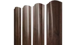 Штакетник Круглый фигурный 0,45 Print Premium Antique Wood TwinColor купить в краснодаре