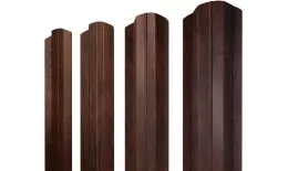 Штакетник Круглый фигурный 0,45 Print Premium Cherry Wood Fresh TwinColor купить в краснодаре