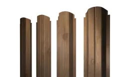 Штакетник Круглый фигурный 0,45 Print Premium Pine Wood Fresh 