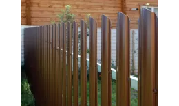 Штакетник Круглый фигурный 0,5 Satin Matt RAL 7016 антрацитово-серый купить в краснодаре