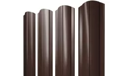 Штакетник Круглый фигурный 0,5 Satin Matt RAL 8017 шоколад купить в краснодаре