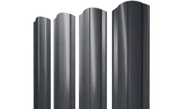 Штакетник Круглый фигурный 0,5 Satin Matt TX RAL 7024 мокрый асфальт купить в краснодаре