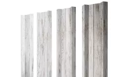 Штакетник М-образный А с прямым резом 0,45 Print Elite Snow Wood TwinColor купить в краснодаре