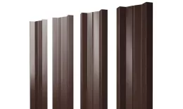 Штакетник М-образный А с прямым резом 0,5 PurPro RAL 8017 шоколад купить в краснодаре