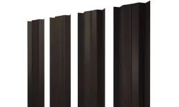 Штакетник М-образный В с прямым резом 0,45 Drap TX RR 32 темно-коричневый купить в краснодаре
