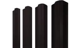 Штакетник М-образный В фигурный 0,45 Drap-double TX RAL 9005 черный купить в краснодаре