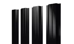 Штакетник П-образный A с прямым резом 0,5 PurPro RAL 9005 черный купить в краснодаре