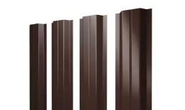 Штакетник П-образный A с прямым резом 0,5 Satin Matt RAL 8017 шоколад купить в краснодаре