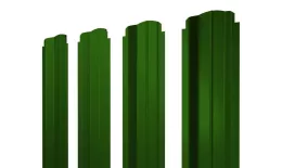 Штакетник П-образный B фигурный 0,45 PE RAL 6002 лиственно-зеленый купить в краснодаре