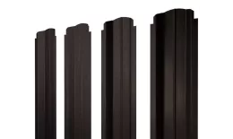 Штакетник П-образный B фигурный 0,45 Print Elite Coffee Wood Blesk TwinColor купить в краснодаре