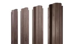 Штакетник П-образный B фигурный 0,45 Print Elite White Wood TwinColor купить в краснодаре