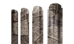 Штакетник П-образный А фигурный 0,45 Print Elite King Stone TwinColor купить в краснодаре