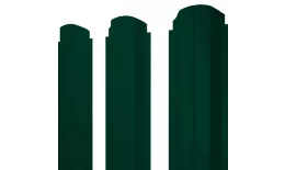 Штакетник П-образный А фигурный 0,5 PE RAL 6005 зеленый мох купить в краснодаре