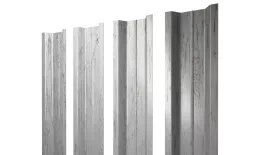 Штакетник П-образный В с прямым резом 0,45 Print Elite Snow Wood TwinColor купить в краснодаре