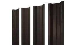Штакетник П-образный В с прямым резом 0,5 PurPro RR 32 темно-коричневый купить в краснодаре