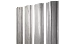 Штакетник Полукруглый Slim с прямым резом 0,45 Print Elite Snow Wood TwinColor купить в краснодаре