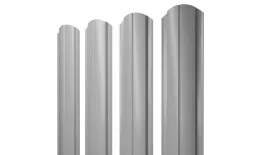 Штакетник Полукруглый Slim фигурный 0,4 PE RAL 7004 сигнальный серый