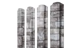 Штакетник Прямоугольный фигурный 0,45 Print Elite Fine Stone TwinColor купить в краснодаре