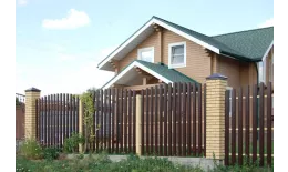 Штакетник Прямоугольный фигурный 0,5 GreenCoat Pural BT, matt RR 887 шоколадно-коричневый (RAL 8017 шоколад) купить в краснодаре