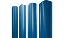 Штакетник Круглый фигурный 0,45 PE RAL 5005 сигнальный синий купить в краснодаре