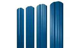 Штакетник Twin фигурный 0,5 PE RAL 5005 сигнальный синий купить в краснодаре