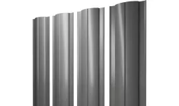 Штакетник Круглый с прямым резом 0,45 PE RAL 7005 мышино-серый купить в краснодаре