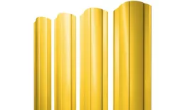 Штакетник Круглый фигурный 0,45 PE RAL 1018 цинково-желтый купить в краснодаре