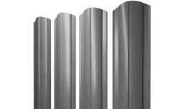 Штакетник Круглый фигурный 0,45 PE RAL 7005 мышино-серый купить в краснодаре