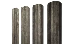 Штакетник М-образный А фигурный 0,45 Print Elite Nordic Wood TwinColor купить в краснодаре